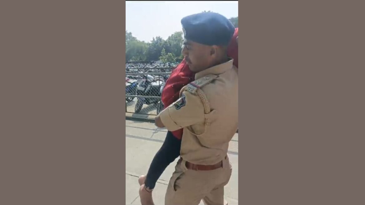 Surat girl faints in court, sub-inspector carries her on shoulder to ambulance