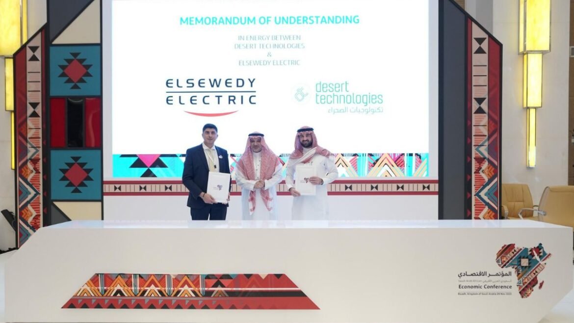 Desert Technologies and Elsewedy Electric sign an MOU to boost Saudi renewable energy exports