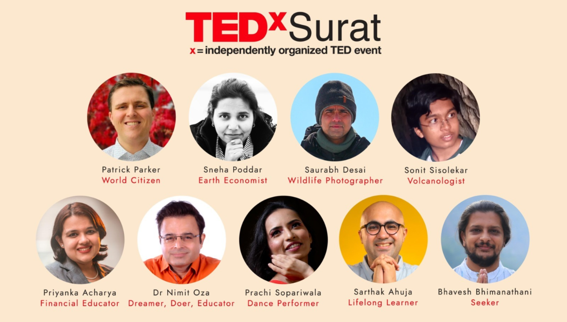 Surat : Sanjeev Kumar Auditorium will host 9th edition of TEDx Surat