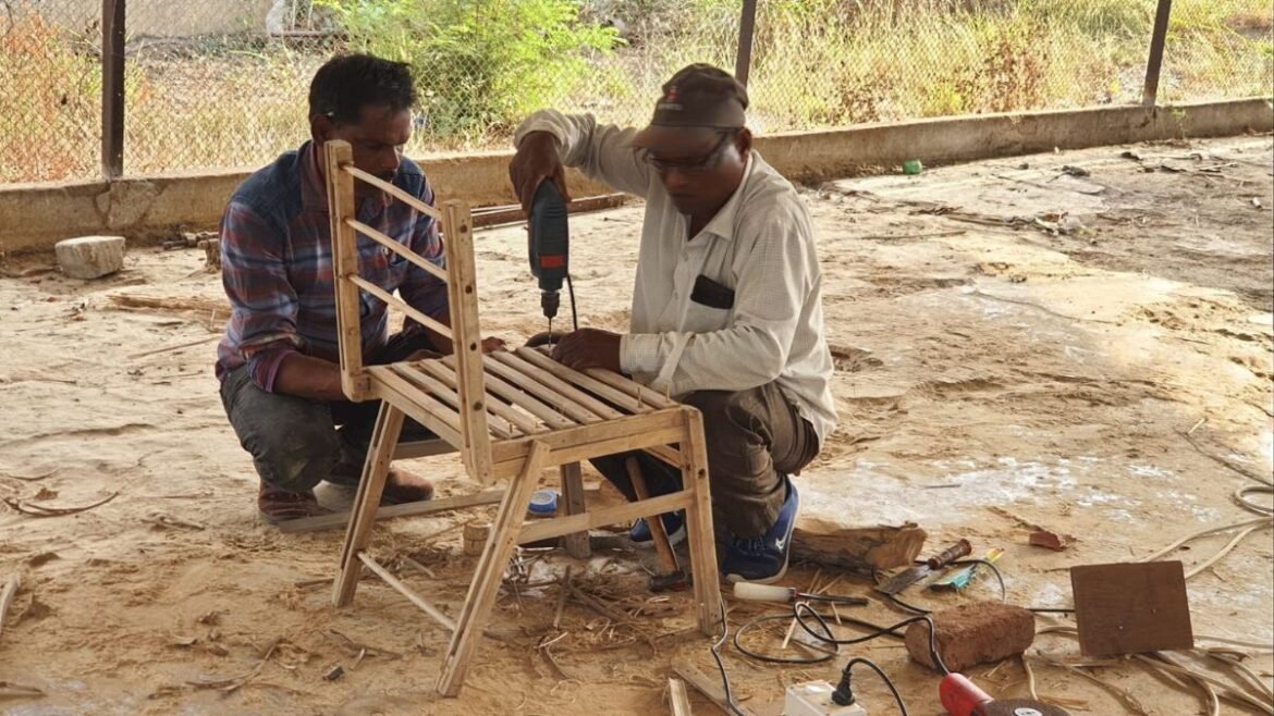 Surat : VNSGU Prof Designs India’s First Patented Bamboo Chair 