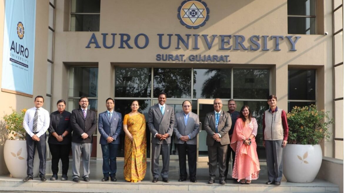 Surat : Dr. Leonard Jackson Visit Auro University